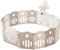 Little Story - Portable Playpen 16Pcs ( 14 Panel + 1 basketball hoop Panel + 1 Door ) - Space Grey