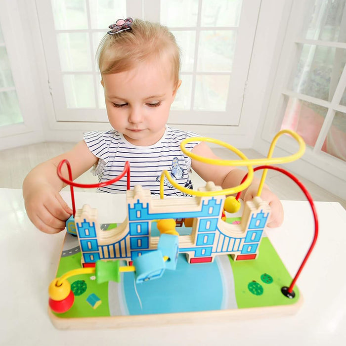 Little Story Activity Beads Maze Montessori Wooden Toy (Multicolor)
