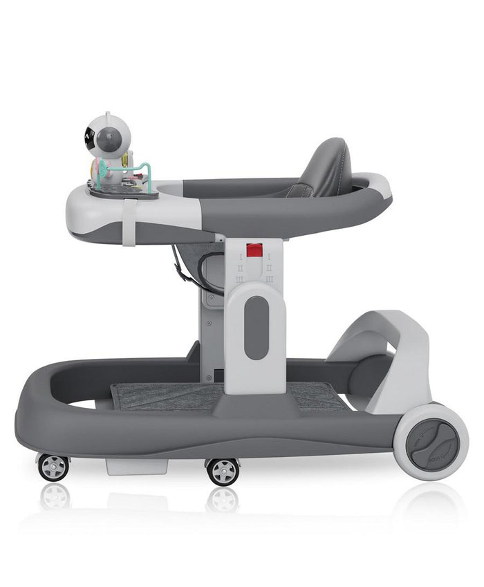 Little Story Adjustable Height Baby Walker Foldable & Interactive (Grey)