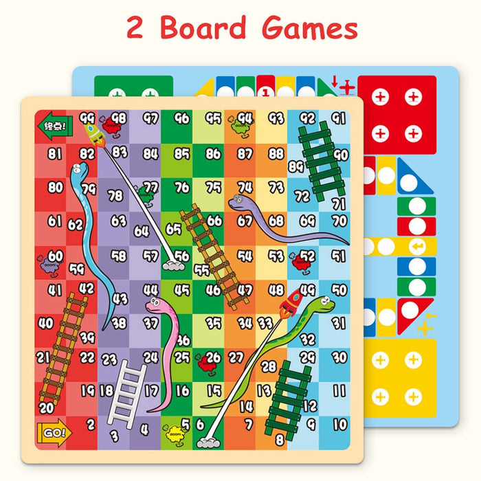 Little Story Artist Penguin Double Sided Magnetic Drawing Board  With 2 Board Games (46 Pcs, Green)