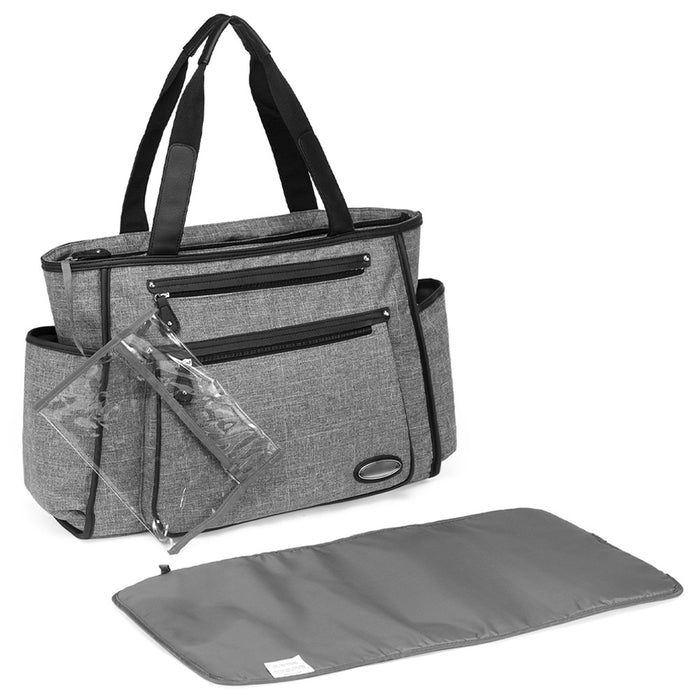 Little Story Betty Diaper Bag (Grey)