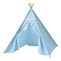 Little Story Canvas Foldable Tent and Teepee Playhouse (Blue)