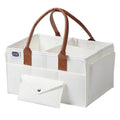 Little Story Diaper Caddy And Travel Pouch Medium – White