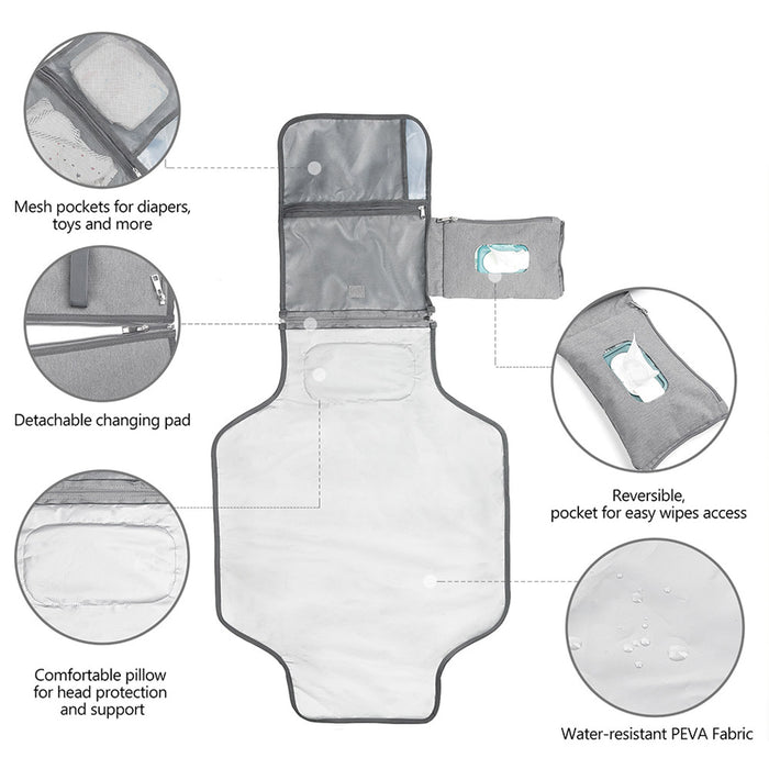 Little Story Diaper Changing Station Kit (Grey)