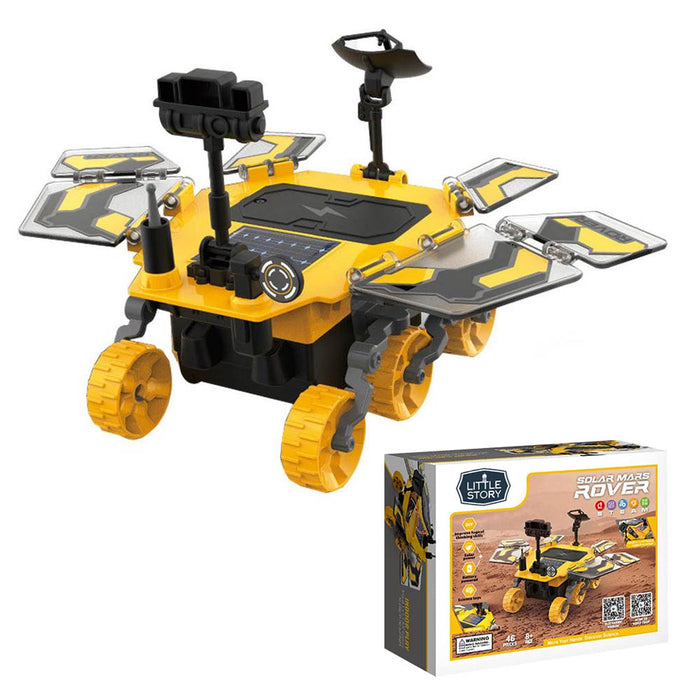 Little Story DIY Solar Mars Exploration Rover Stem Series (46 Pcs, Yellow)