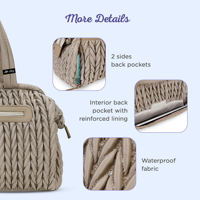 Little Story Elva Diaper Bag with Stroller Straps