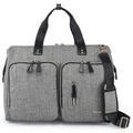 Little Story Gabrielle Mom Dad Travel Diaper Bag With Diaper Changing Mat (XL, Grey)