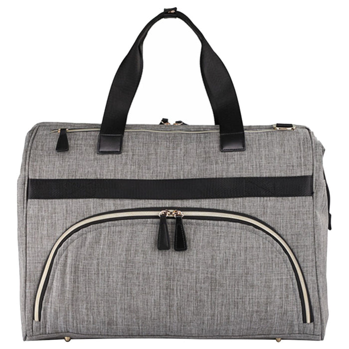 Little Story Gabrielle Mom Dad Travel Diaper Bag With Diaper Changing Mat (XL, Grey)
