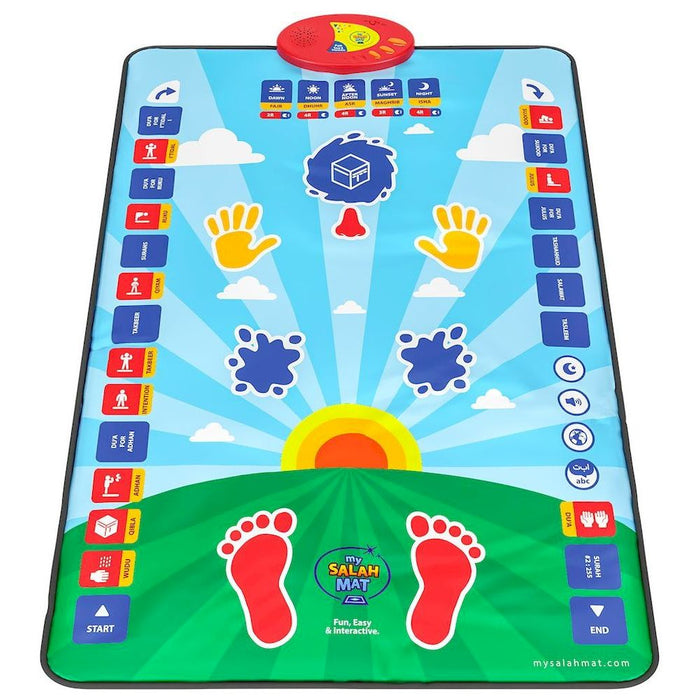 Little Story Kids Islamic Salah/Prayer Learning Mat - Blue