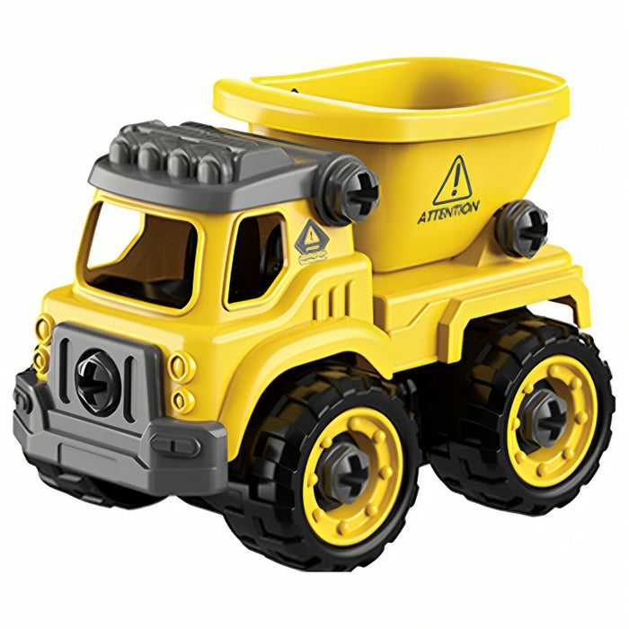 Little Story Kids Toy Assembled Wisdom Cars - Set of 12 (Yellow)