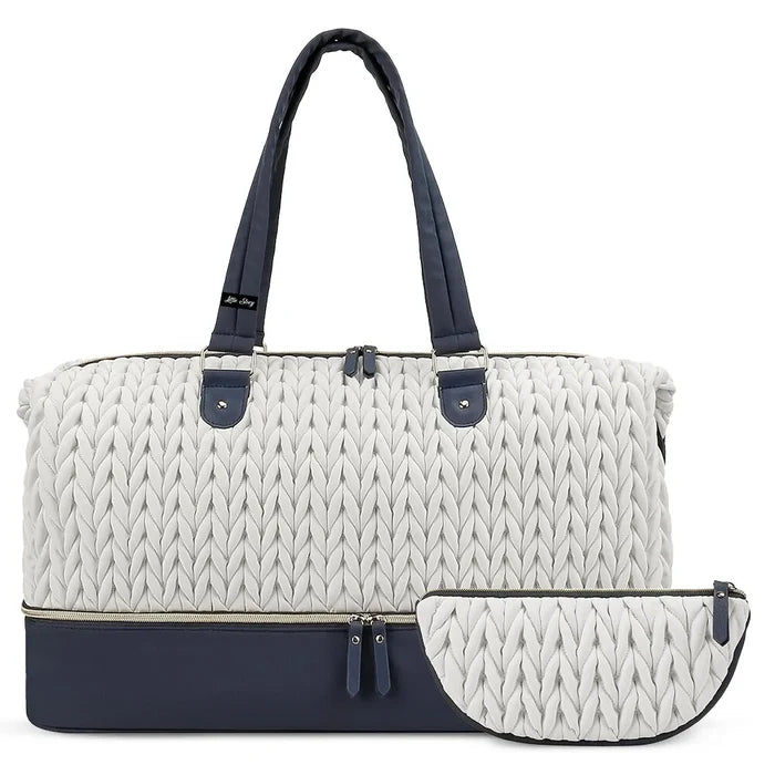 Little Story Luxe Knit Diaper Bag With Clutch
