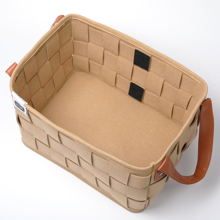 Little Story Multi-Purpose/Laundry Caddy Basket Felt (Khaki)