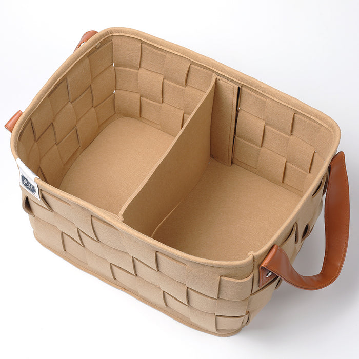 Little Story Multi-Purpose/Laundry Caddy Basket Felt (Khaki)