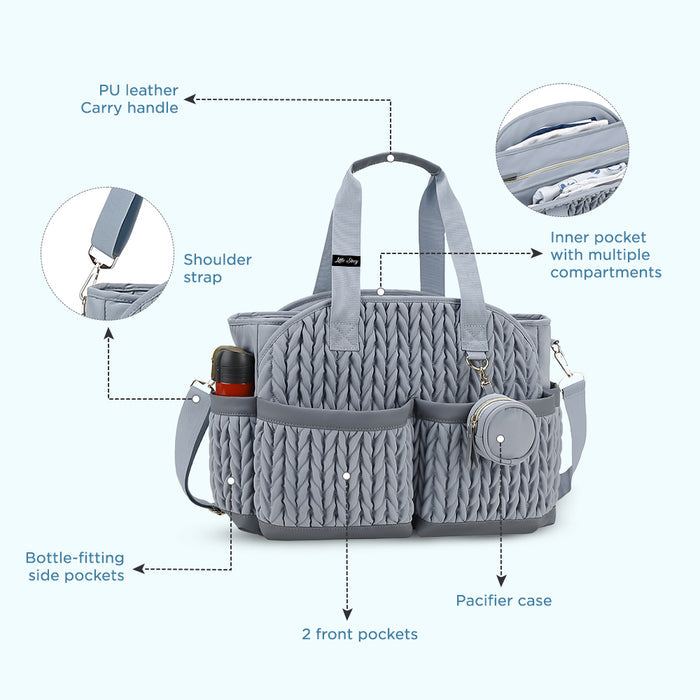 Little Story Nova Tote with Pacifier Pod