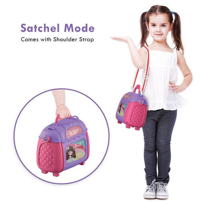 Little Story Role Play Beautician Toy Set Satchel (21 Pcs, Purple)