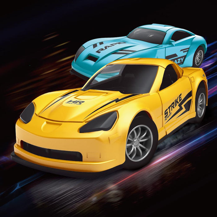 Little Story Slide Die Cast Toy Rapid Car Set (8 Pcs)