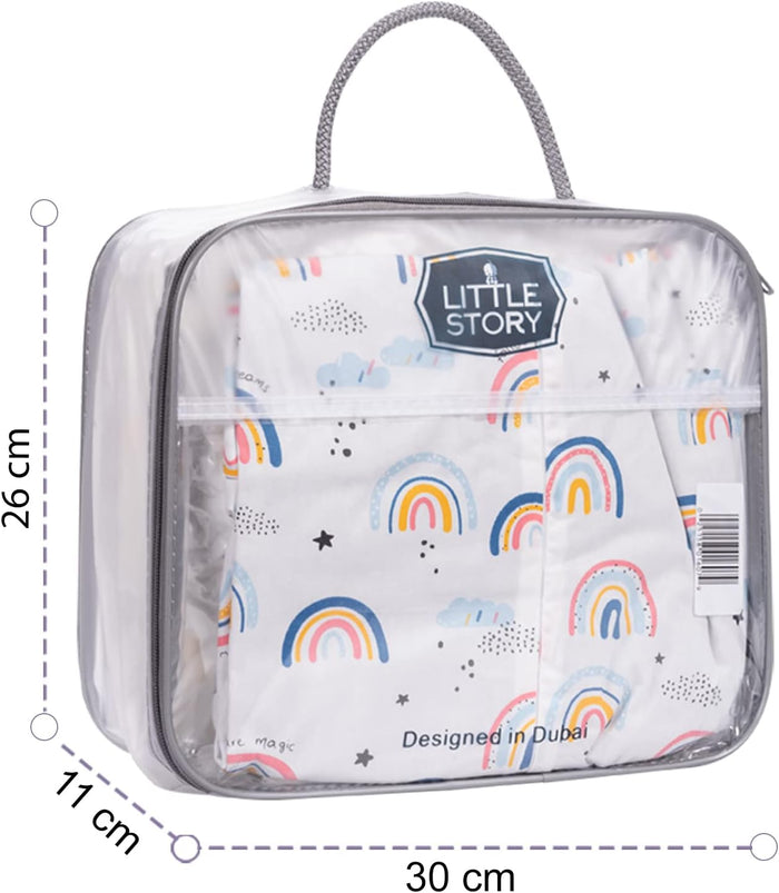Little Story Soft Breathable Fiberfill Newborn Lounger Bed