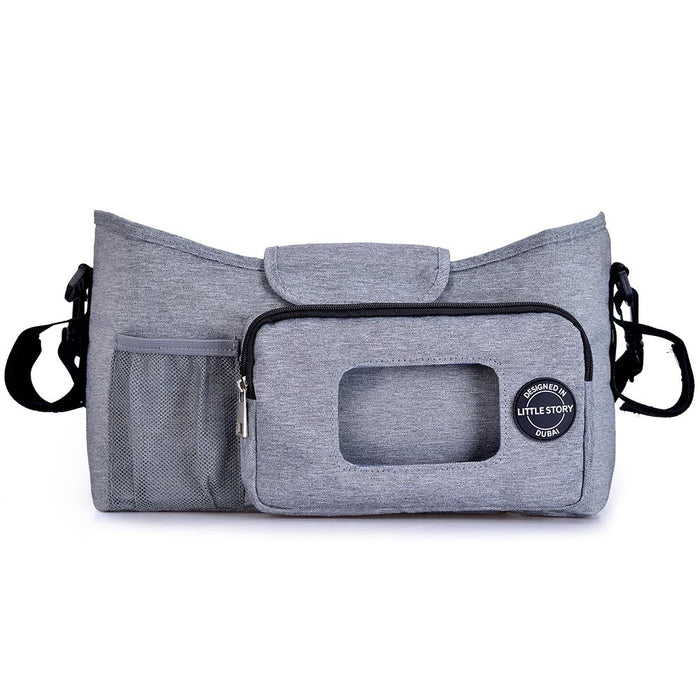 Little Story Stroller Diaper Organizer Bag (Grey)