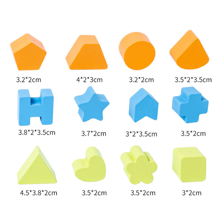 Little Story Wooden Activity Box Early Education Montessori (12 Pcs)