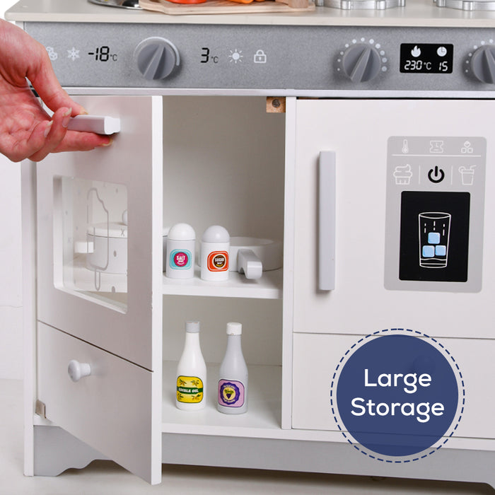 Little Story Wooden Kitchen With Accessories (Grey)