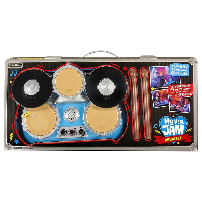 Little Tikes My Real Jam Drums with Drumsticks