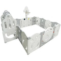 Little Toddlers Foldable Playpen (10 Simple Panel, 1 Game Panel, 1  Door, 1 Basketball Hoop, 1 Swing)