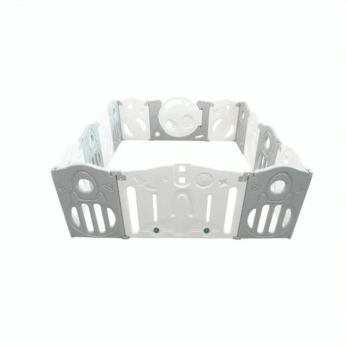 Little Toddlers Foldable Playpen (12 Simple Panel, 1 Game Panel, 1 Door)