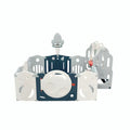 Little Toddlers (Foldable Playpen 8 Simple Panel, 1 Game Panel, 1 Door, 1 Basketball Hoop, 1 Swing)