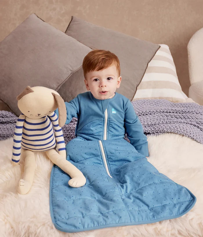 Love to Dream Organic Stretch Cotton Sleep Bag 2.5 TOG - Stage 3 (Blue)