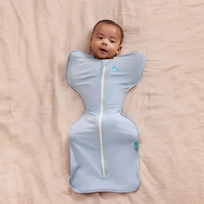 Love To Dream Swaddle UP LITE (Light Blue, 3-6 Months, Medium)