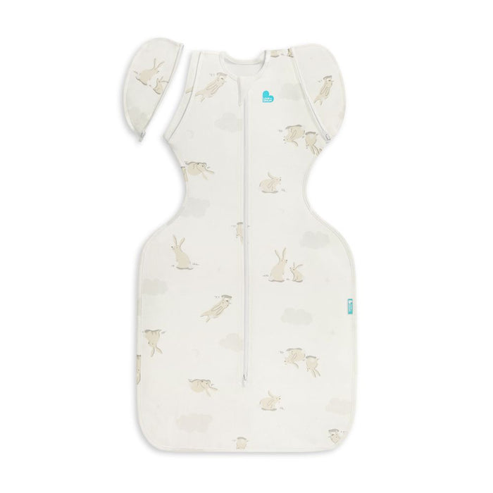 Love To Dream Swaddle UP Transition Bag Stretch Cotton (Cloud Bunnies White, 6 Months+, Large)