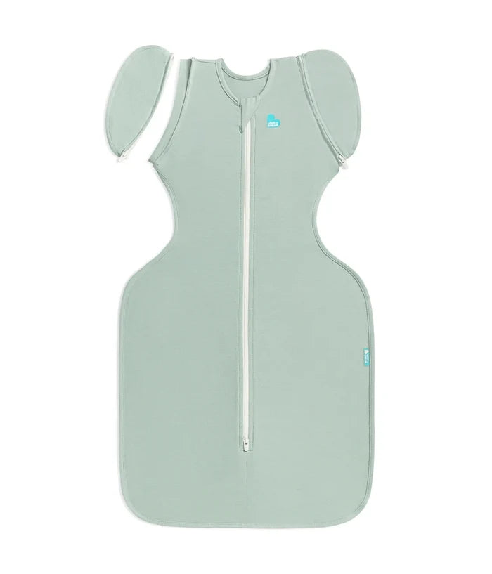 Love To Dream Swaddle UP Transition Bag Stretch Organic Cotton (Olive, 6 Months+, Large)