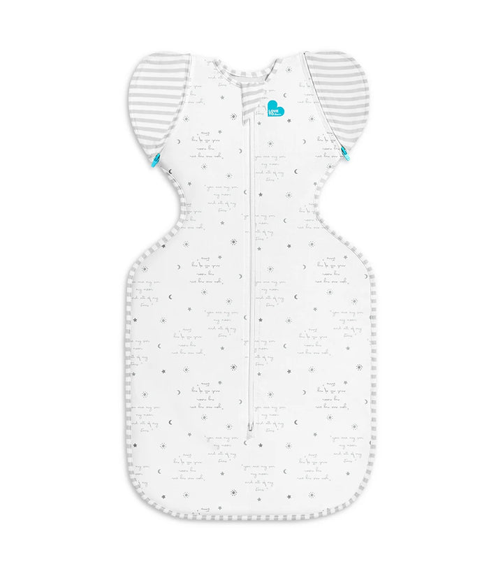 Love To Dream Swaddle UP Transition Bag Stretch Organic Cotton (You Are My White, 3-6 Months, Medium)