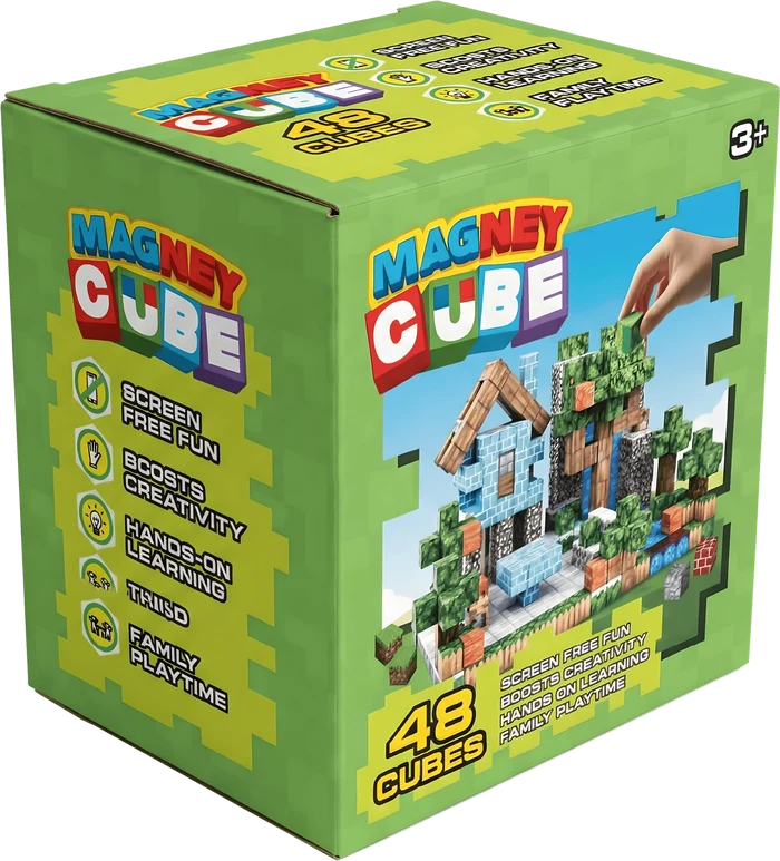 Magney Cube 48-Piece Magnetic Building Set