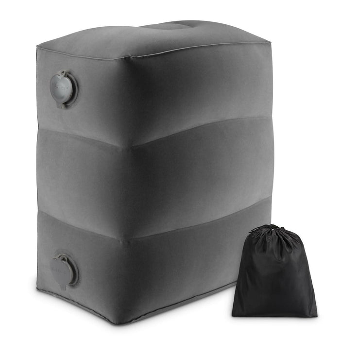 maliton inflatable travel foot rest pillow