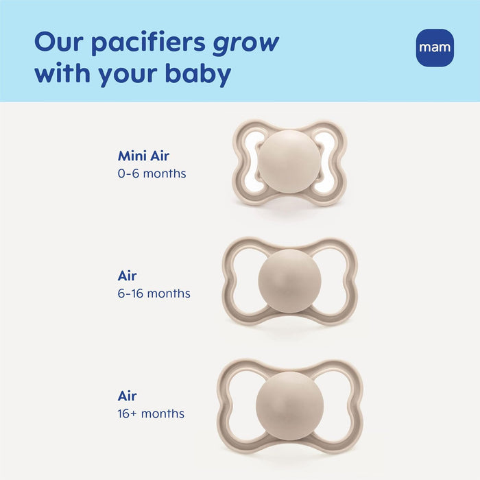 Mam Baby Original Start Night Silicone Pacifier Glow In The Dark - Pack of 2 (16M+)