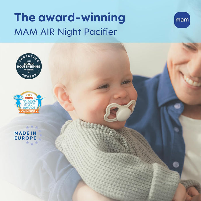 Mam Baby Original Start Night Silicone Pacifier Glow In The Dark - Pack of 2 (6M+)
