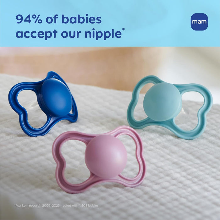 Mam Baby Original Start Night Silicone Pacifier Glow In The Dark - Pack of 2 (6M+)