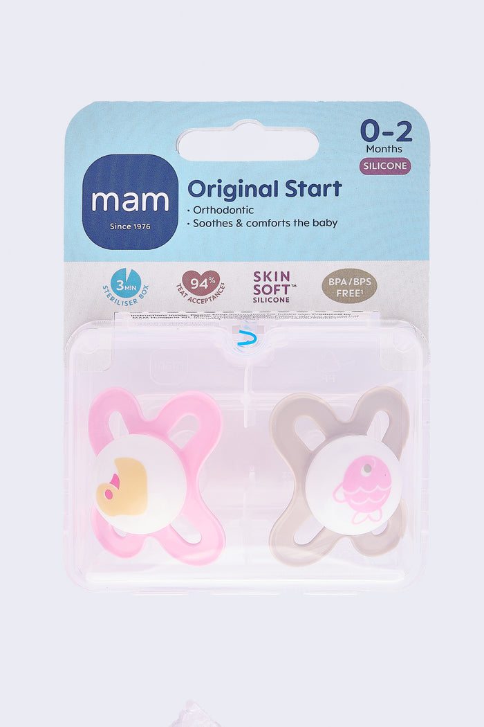 Mam Baby Original Start Silicone Pacifier Sealife - Pack of 2 (0-2M)