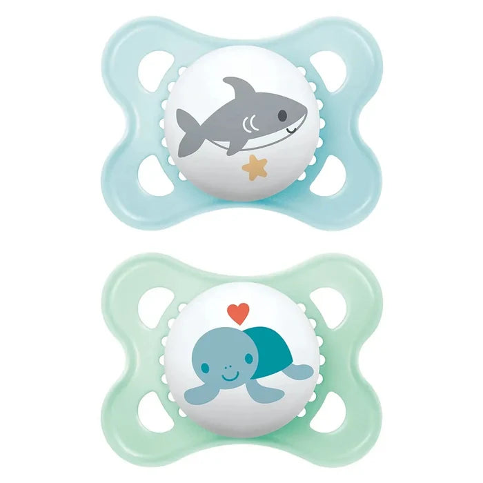 Mam Baby Original Start Silicone Pacifier Sealife - Pack of 2 (2-6M)