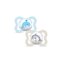 Mam Baby Supreme Silicone Pacifier Sealife -  Pack of 2 (0-6M)