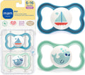 Mam Baby Supreme Silicone Pacifier Sealife -  Pack of 2 (6M+)