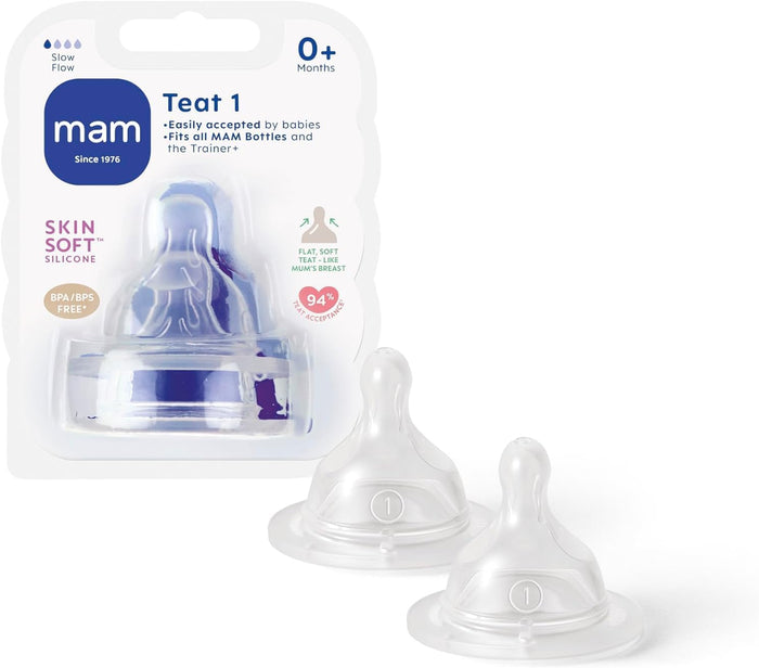 Mam Baby Supreme Silicone Pacifier Sealife -  Pack of 2 (6M+)