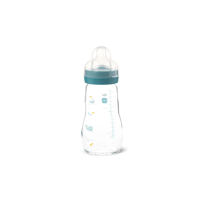 Mam Feel Good Glass Bottle (260ml, 2m+)