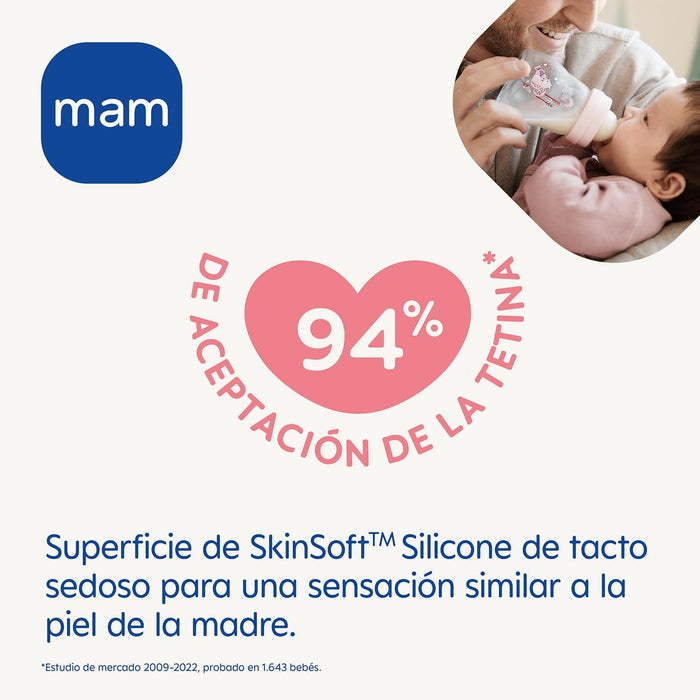 Mam Feel Good Glass Bottle (90ml)