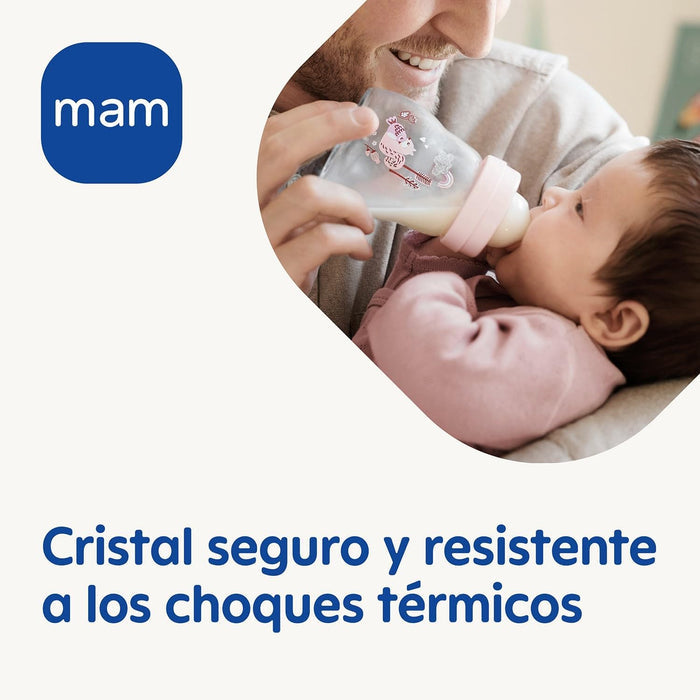 Mam Feel Good Glass Bottle (90ml)