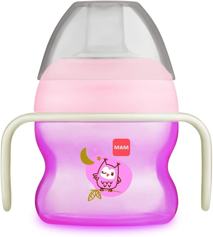 Mam Starter Silicone Cup Night, Glow In The Dark Handle (150ml)