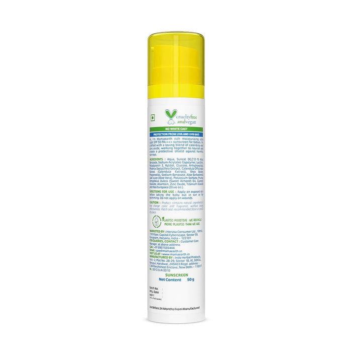 Mamaearth Baby Rich Moisturizing Sun Screen (50gm)