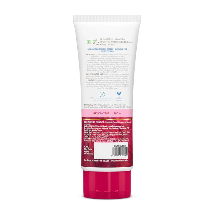 Mamaearth Me Betroot Face Wash Regular (100ml)