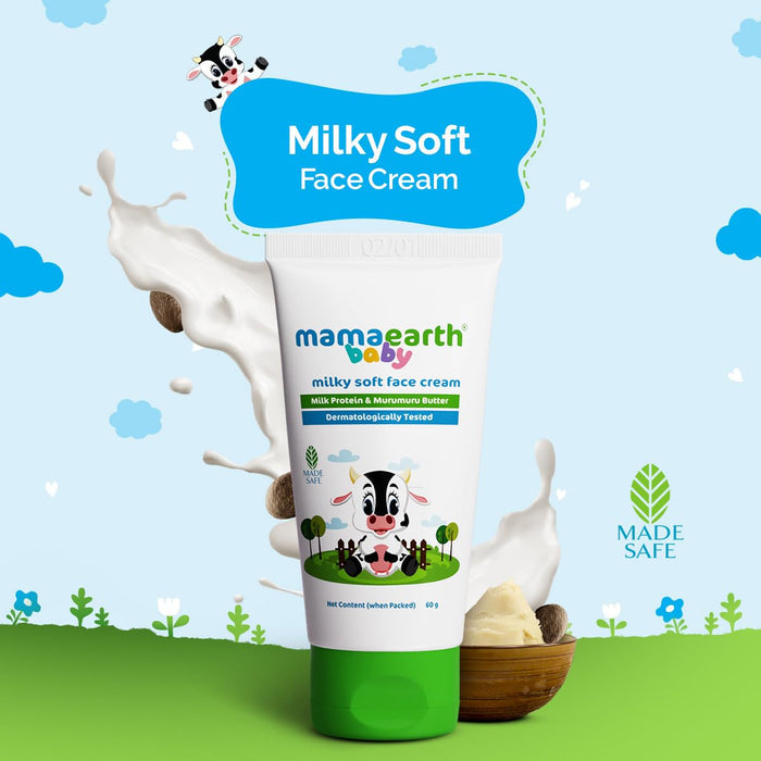 Mamaearth Milky Soft Face Cream (60g)